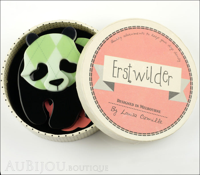 Erstwilder Pin Brooch Pepe the Pondering Panda Box