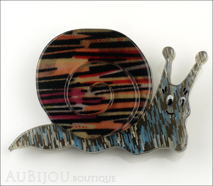 Erstwilder Pin Brooch Sylvia Snail Front