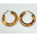 Esme Tortoise Hoop Earrings