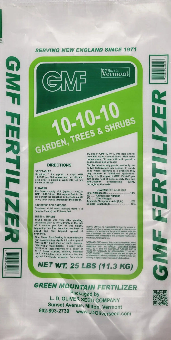 Green Mountain Fertilizer GMF General Purpose 10-10-10