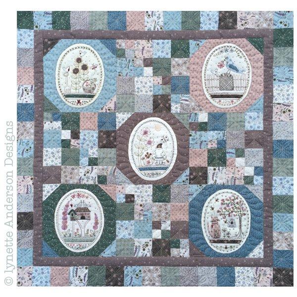 Green Thumb Mini Quilt by Lynette Anderson