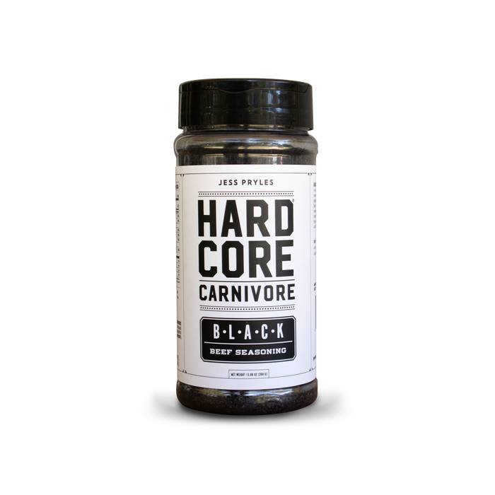 Hardcore Carnivore Black Rub - Gluten-Free Charcoal  BBQ Seasoning