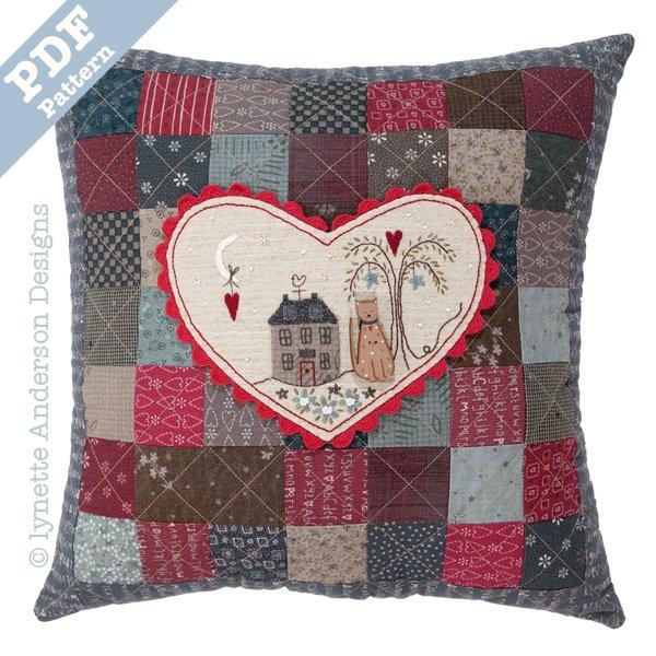 Heart and Home Pillow by Lynette Anderson