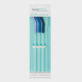 Hydrangea Blue Reusable Straw & Cleaning Brush Set (40oz)
