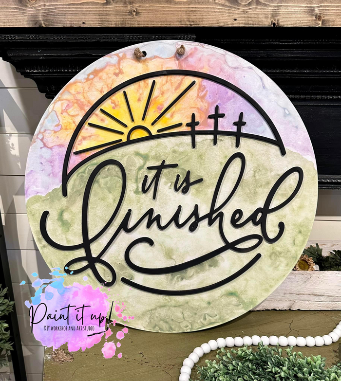 It is Finished Wooden Door Hanger