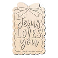 Jesus Loves You Coquette Wood Sign/Door Hanger (DIY)