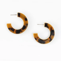 Junie Tortoise Hoop Earrings