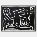 Keith Haring DJ Alligator Painting Keith Haring Artwork Large Keith Painting Pop Art Pop Wall Art