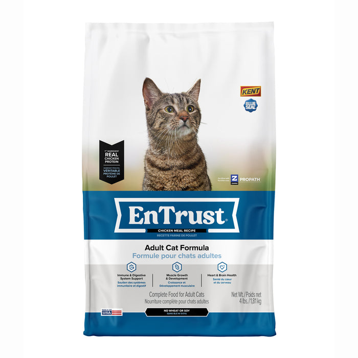 Kent Blue Seal EnTrust® Adult Cat Formula Chicken Meal Recipe Cat Food
