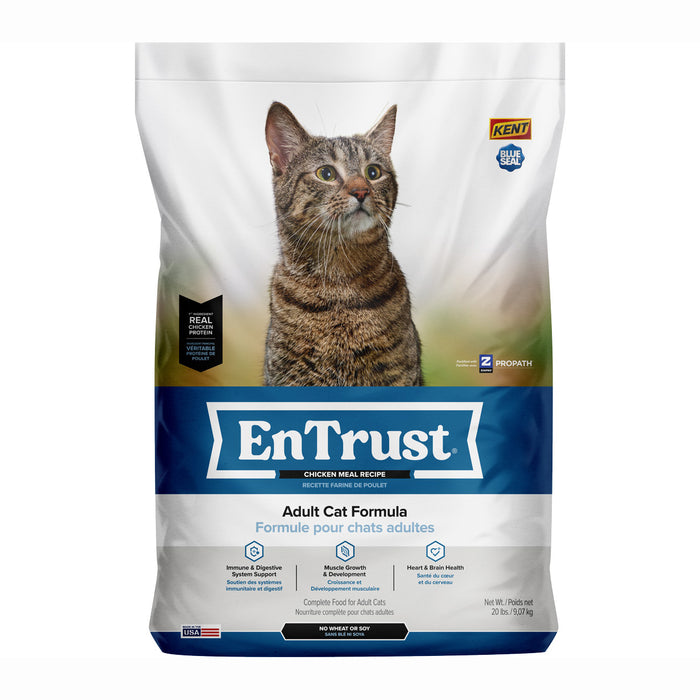 Kent Blue Seal EnTrust® Adult Cat Formula Chicken Meal Recipe Cat Food