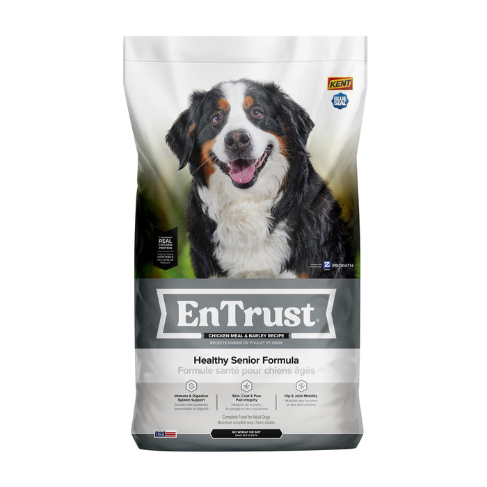 Kent Blue Seal EnTrust® Healthy Senior Formula Chicken Meal & Barley Recipe Dog Food