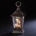 Kneeling Santa Lantern, LED, 9.7" tall