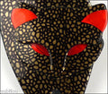 Lea Stein Attila The Cat Brooch Pin Chocolate Orange Gallery
