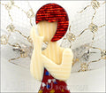 Lea Stein Fairy Demoiselle Volage Magic Wings Red Gold Gallery