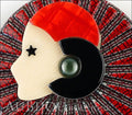 Lea Stein Full Collerette Art Deco Girl Brooch Pin Red Grey Gallery