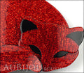 Lea Stein Gomina The Sleeping Cat Brooch Pin Red Black Gallery