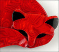 Lea Stein Gomina The Sleeping Cat Brooch Pin Red Gallery