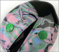 Lea Stein Lady Bug Brooch Pin Pink Green Black