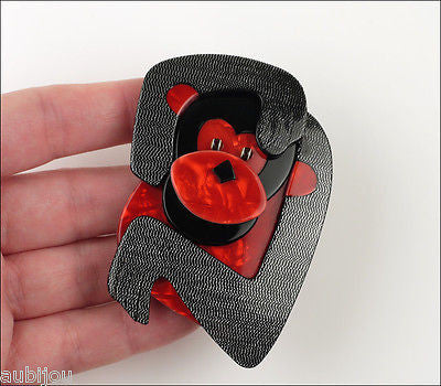 Lea Stein Saga The Monkey Brooch Pin