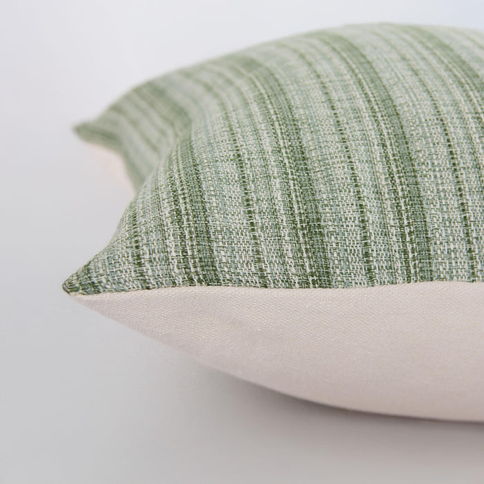 LENTZ NATURAL STRIPE MODERN INDUSTRIAL  THROW PILLOW