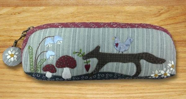 Little Fox Zippered Pouch by Lynette Anderson