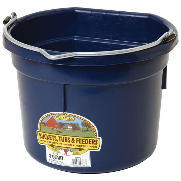 Little Giant Flat Back Plastic Bucket 8 Quart