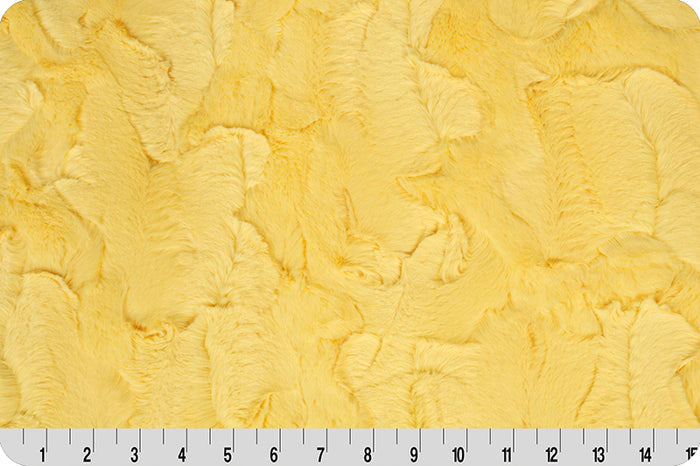 Luxe Cuddle Hide Banana- sold by the 1/4 yard