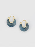 Mabel Teal Hoop Earrings