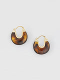 Mabel Tortoise Hoop Earrings