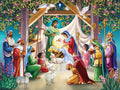 Magi and the Manger Scene: Jigsaw Puzzle, 550 pieces