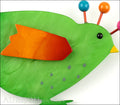 Marie-Christine Pavone Pin Brooch Bird Poule Hen Chicken Green Galalith Paris France Gallery