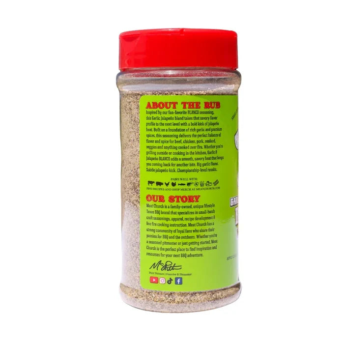 Meat Church Garlic & Jalapeno Blanco Seasoning