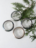 mid-century Leonard silver plate & coasters set /4