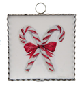 Mini Hamilton Criss Cross Candy Cane Galvanized Art
