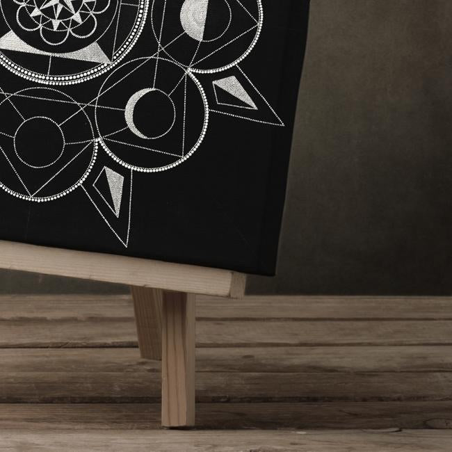 "Moon Phase Mandala Raw"