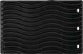 Napoleon 2-sided porcelain-enameled cast iron griddle for Rogue Series with a wavy surface texture.