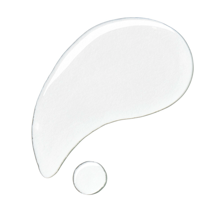 Clear serum droplet texture swatch representing the NIRA Skincare Bundle's hydrating beauty serum formula