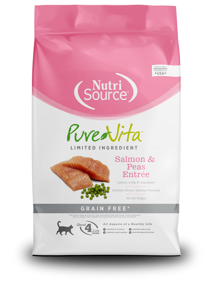 NutriSource® PureVita™ Grain Free Salmon & Peas Entrée Dry Cat Food