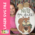 Nuts for Fall SVG file (please read file description carefully)