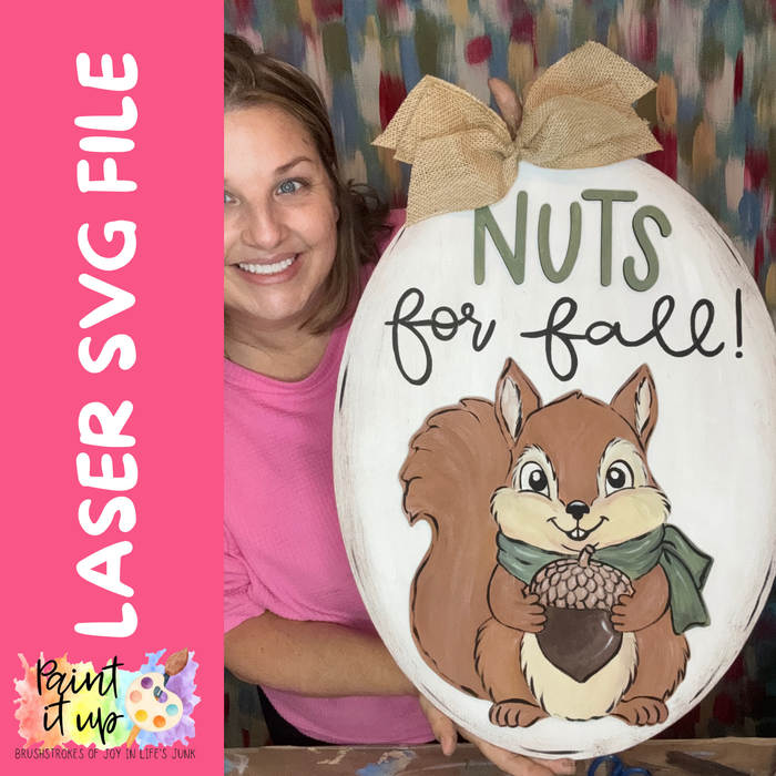Nuts for Fall SVG file (please read file description carefully)