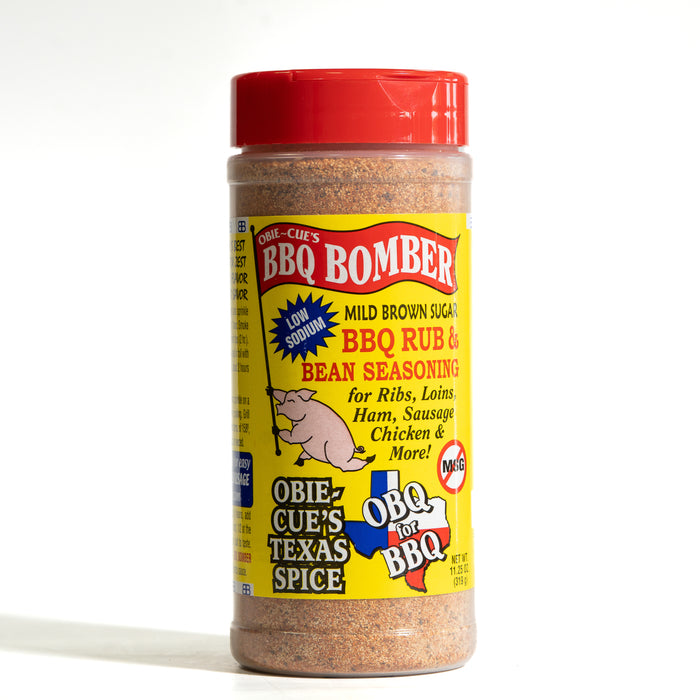 Obie-Cue's BBQ Bomber Mild Brown Sugar BBQ Rub & Bean Seasoning