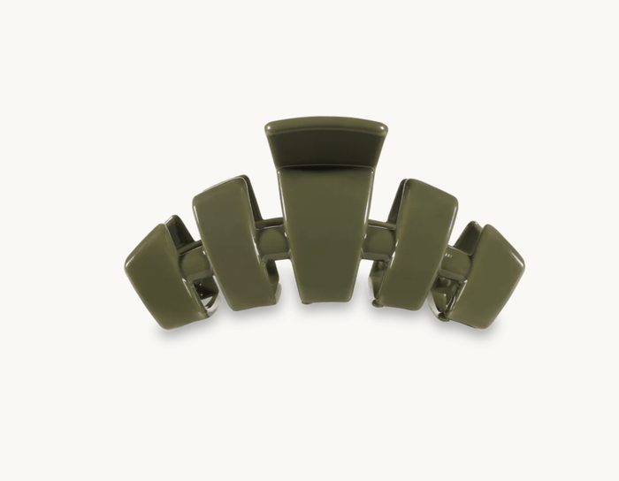 Olive Medium Classic Hair Clip
