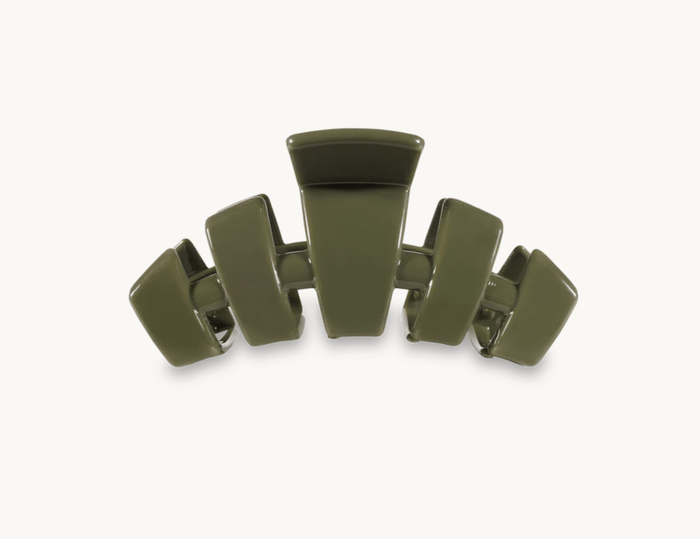 Olive Tiny Classic Hair Clip