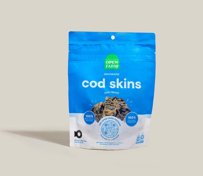 Open Farm Dehydrated Cod Skins Dog Treats