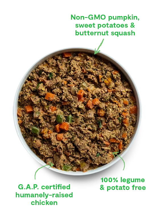 Open Farm Naughty or Nice Chicken & Brown Rice Gently Cooked Recipe Frozen Dog Food