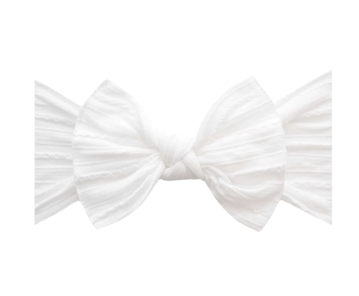 Original Knot Soft Nylon Headband White