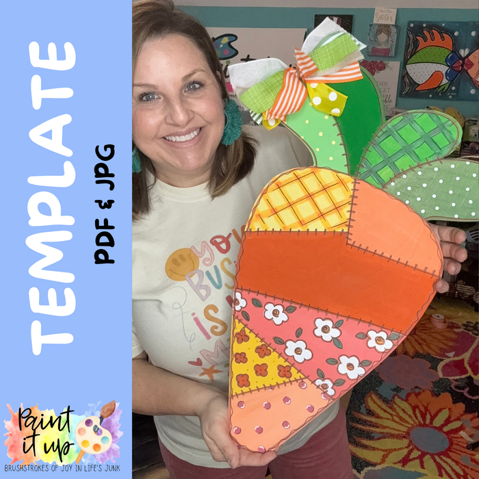 Patchwork Carrot Template