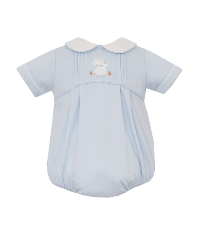 Petit Bebe Boy's Blue Knit Bunny Bubble