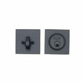 PINKYS deadbolt in black with kw1 keyway for iron door.