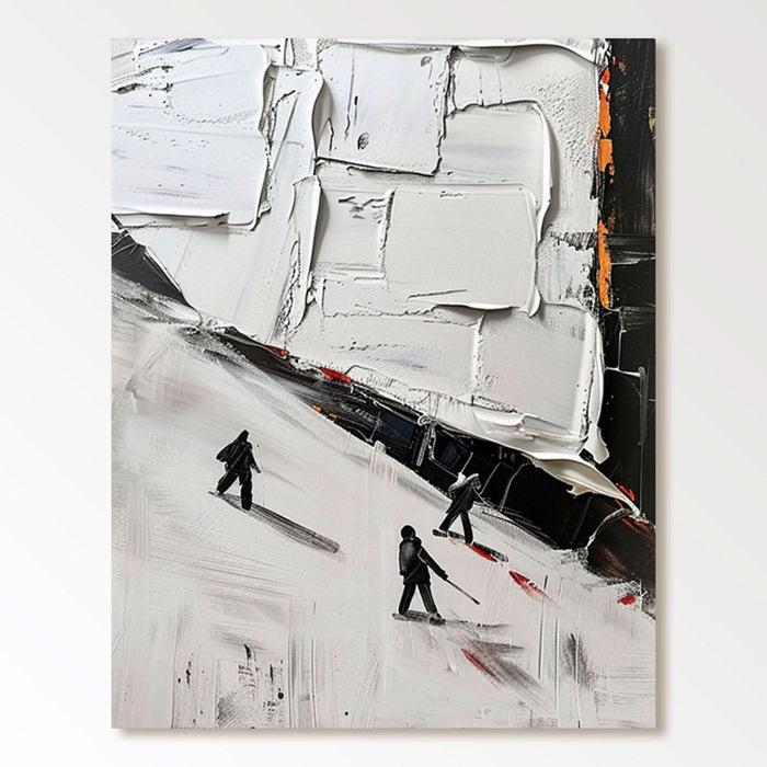Plaster Wall Art "Whispers of Winter" - nukeart